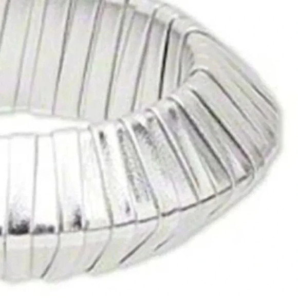 Shagadelic Mod 60s Jetsons Style Silver Bracelet - Picture 2 of 2